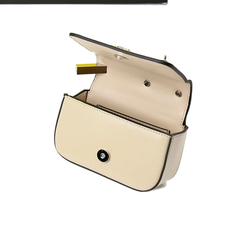 Cheap Leather Bag Fendi Calf F In Beige Nano 0809